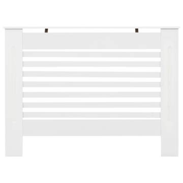 Radiator Cover White 112x19x81.5 cm MDF - Stylish & Durable