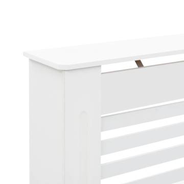 Radiator Cover White 112x19x81.5 cm MDF - Stylish & Durable