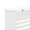 Radiator Cover White 112x19x81.5 cm MDF - Stylish & Durable