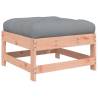 Garden Footstool with Cushion - Solid Douglas Wood