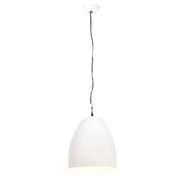 Industrial Hanging Lamp 25W White Round 42cm E27 | HipoMarket