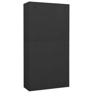 Steel Office Cabinet Anthracite 90x40x180 cm - Durable Storage