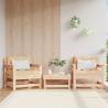 Garden Chairs with Cushions - 2 pcs Solid Pine Wood | HipoMarket