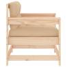 Garden Chairs with Cushions - 2 pcs Solid Pine Wood | HipoMarket