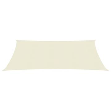 HDPE Sunshade Sail 160 g/m² Cream 4x5 m - Hipomarket UK