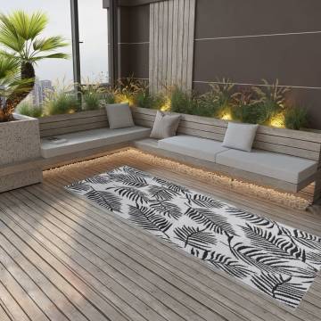 Outdoor Rug Black 80x250 cm - Stylish Outdoor Living