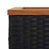 Planter Black 80x40x80 cm - Durable Poly Rattan