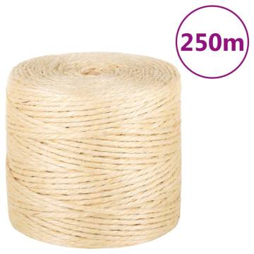 100% Sisal Rope 4mm - 250m | Durable & Versatile