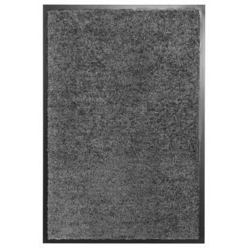 Washable Anthracite Doormat 40x60 cm - Durable & Non-slip