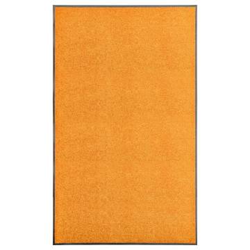 Washable Orange Doormat 90x150 cm - Durable & Non-Slip