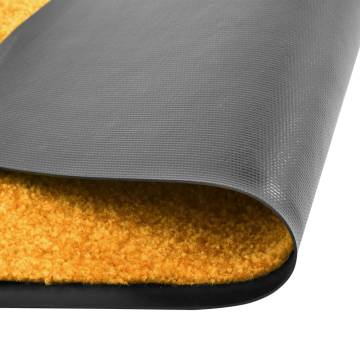 Washable Orange Doormat 90x150 cm - Durable & Non-Slip