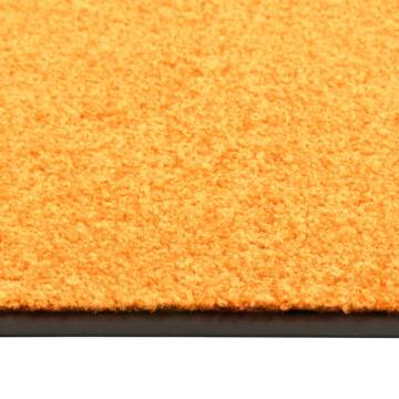 Washable Orange Doormat 90x150 cm - Durable & Non-Slip