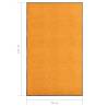 Washable Orange Doormat 90x150 cm - Durable & Non-Slip