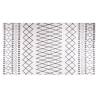 Rug Washable 190x300 cm Black and White Anti Slip Colour white and black Size 190 x 300 cm 