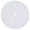 Christmas Tree Skirt White 90 cm Faux - Elegant Decor