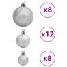 100 Pcs Blue & Silver Christmas Baubles - Adorn Your Tree!