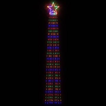 Colorful Christmas Tree Lights - 320 LEDs, 375 cm Festive Decor