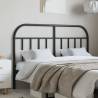 Metal Headboard Black 140 cm Colour black Size 140 cm Quantity in Package 1 