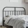 Stylish Black Metal Headboard 140 cm - Hipomarket