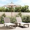 Garden Parasol with Wooden Pole Sand 196x231 cm Colour sand 