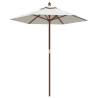 Garden Parasol with Wooden Pole - 196x231 cm | HipoMarket