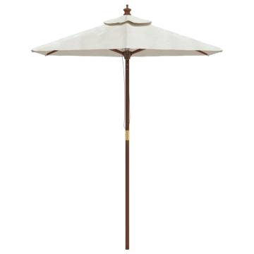 Garden Parasol with Wooden Pole - 196x231 cm | HipoMarket