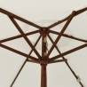 Garden Parasol with Wooden Pole - 196x231 cm | HipoMarket