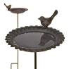 HI Cast Iron Bird Bath/Drink Tray - Classic Garden Decor