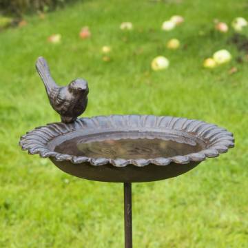 HI Cast Iron Bird Bath/Drink Tray - Classic Garden Decor