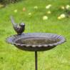 HI Cast Iron Bird Bath/Drink Tray - Classic Garden Decor