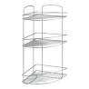 Metaltex 3-Tier Corner Douche Rack Onda Silver | Hipomarket