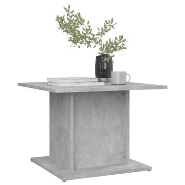 Stylish Concrete Grey Coffee Table - 55.5 cm | HipoMarket