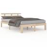 Solid Wood King Size Bed Frame 150x200 cm - HipoMarket