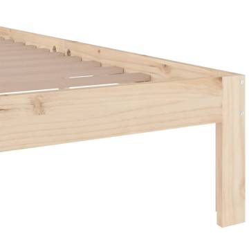 Solid Wood King Size Bed Frame 150x200 cm - HipoMarket