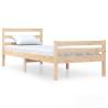 Solid Wood Bed Frame 90x190 cm Single - Modern Design