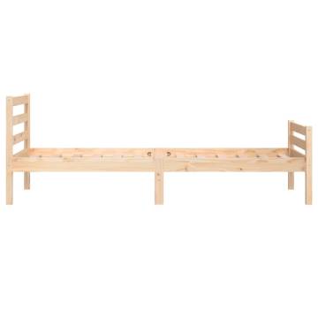 Solid Wood Bed Frame 90x190 cm Single - Modern Design