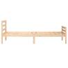 Solid Wood Bed Frame 90x190 cm Single - Modern Design