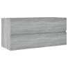 Sink Cabinet Grey Sonoma - Stylish Engineered Wood Storage