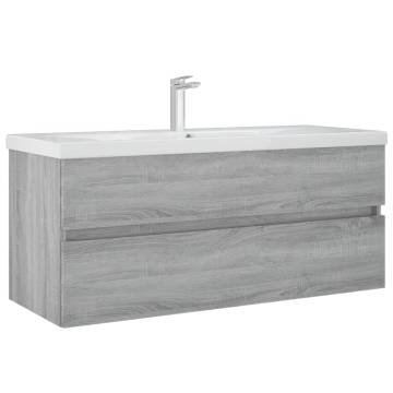 Sink Cabinet Grey Sonoma - Stylish Engineered Wood Storage