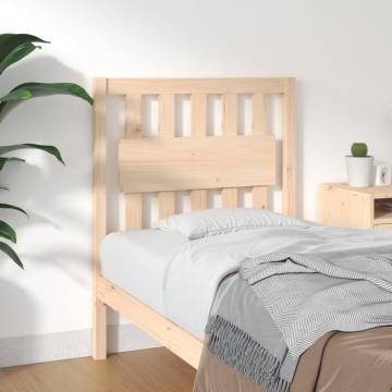 Stylish Solid Wood Pine Bed Headboard - 80.5x4x100 cm