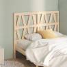 Bed Headboard 141x4x100 cm Solid Wood Pine Colour natural Size 141 x 100 cm Quantity in Package 1 