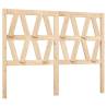 Stylish Solid Wood Pine Bed Headboard - 141x4x100 cm