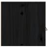 Wall Cabinet Black 80x30 cm - Solid Pine Wood | HipoMarket