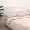 Bed Headboard White 155.5x4x100 cm Solid Wood Pine Colour white Size 155.5 x 100 cm Quantity in Package 1 