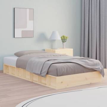 Solid Wood Bed Frame 90x190 cm - Stylish & Sturdy