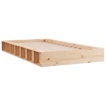 Solid Wood Bed Frame 90x190 cm - Stylish & Sturdy