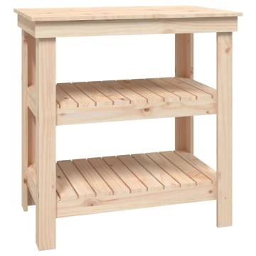 Solid Wood Pine Work Bench - 78.5x50x80 cm | HipoMarket