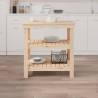 Solid Wood Pine Work Bench - 78.5x50x80 cm | HipoMarket