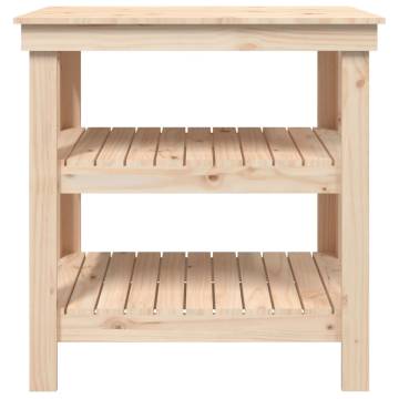 Solid Wood Pine Work Bench - 78.5x50x80 cm | HipoMarket