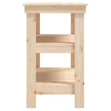 Solid Wood Pine Work Bench - 78.5x50x80 cm | HipoMarket